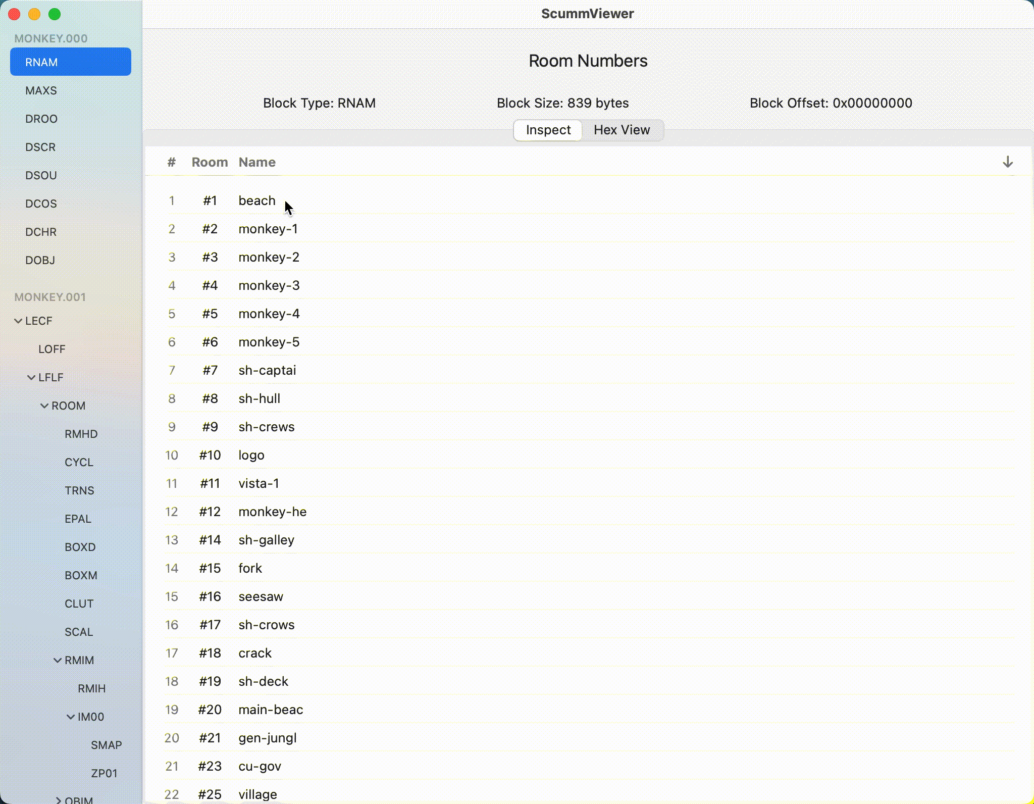 ScummViewer: Monkey Island beach background